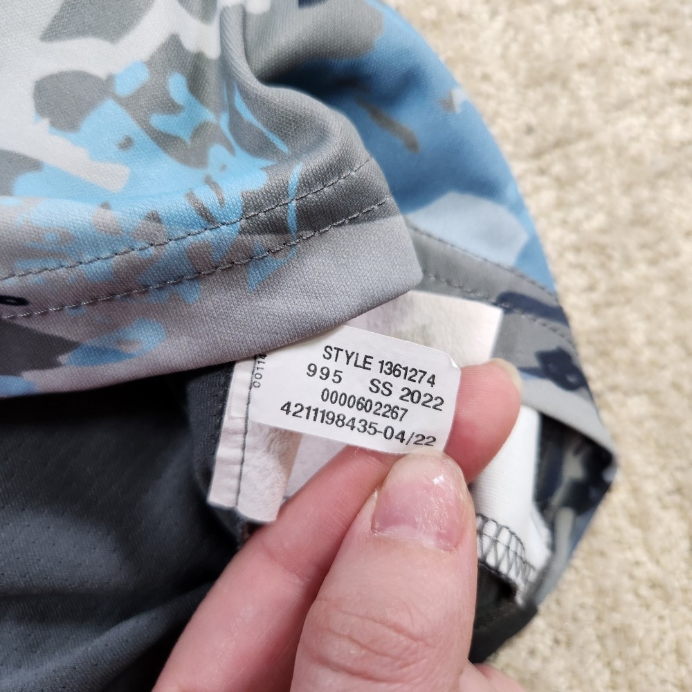 Under Armour Hoodie Men Medium Lightweight Iso Chill Shorebreak Camo Fishing UPF - Picture 9 of 10